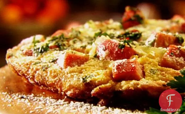 Șuncă afumată, Gruyere și Frittata de ceapă caramelizată