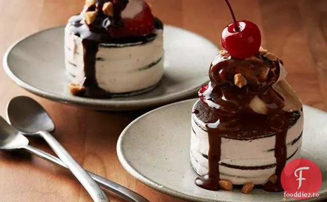 Mini Banana Split Icebox Prăjituri