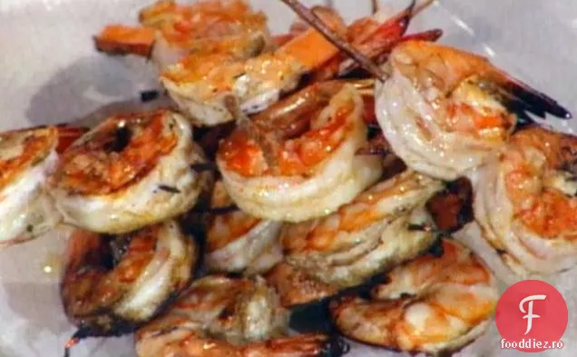 Creveți Shish Kebabs - Spiedini di Scampi