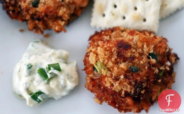 Prăjituri Cu Somon De Mărar Și Caper