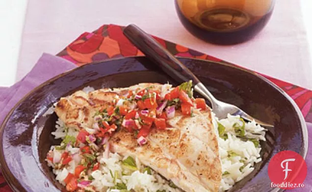Grouper Pan-ars cu gust dulce de ghimbir