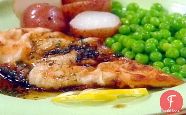 Sole Meuniere cu sos balsamic de unt brun
