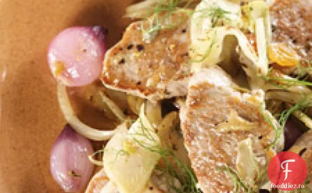 Filet De Porc Cu Ceapă Dulce Și Acră, Stafide Aurii Și