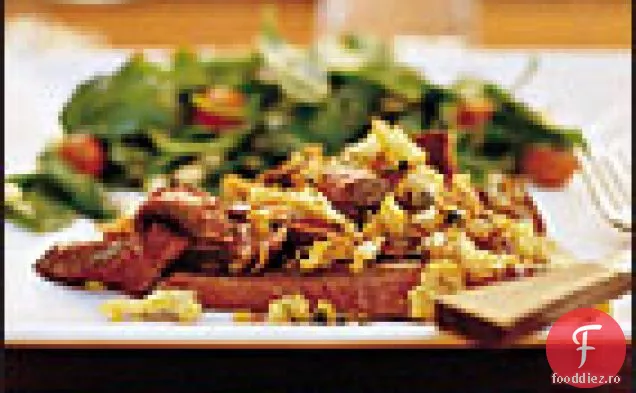 Fripturi la grătar cu ochi de coastă cu Caper și salsa de pesmet