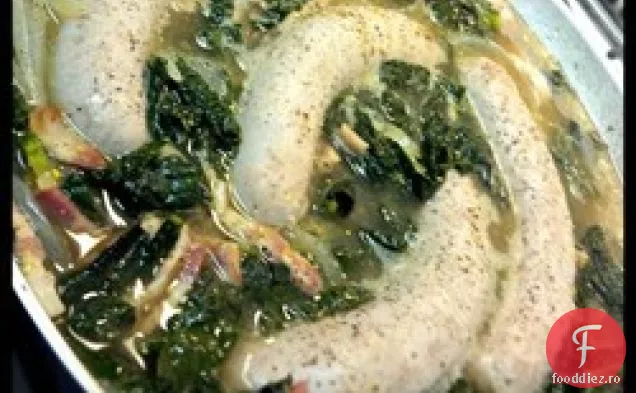 Gruenkohl (Kale) și cârnați din Germania de Nord