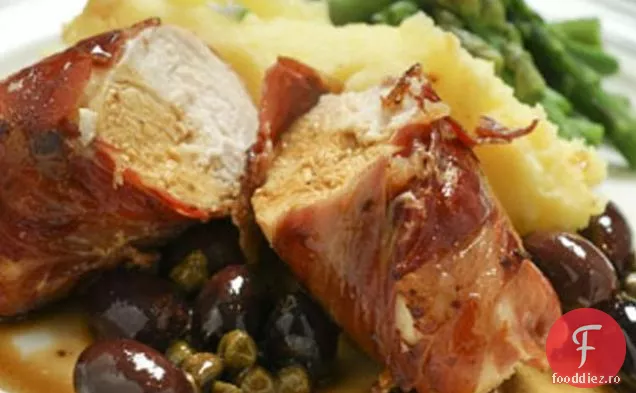 Prosciutto Pui Învelit Cu Măsline Și Capere
