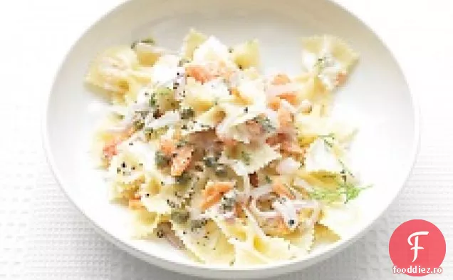 Paste Farfalle Cu Somon Afumat Și Cremă De Brânză