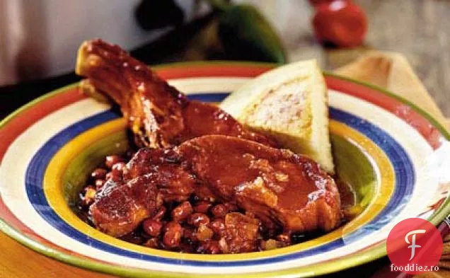 Coaste picante-dulci și fasole