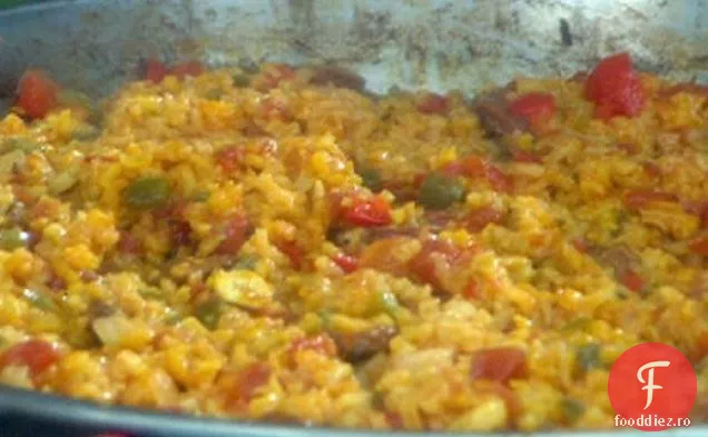 Creveți și scoici ușor Paella