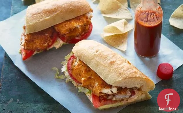 Tortilla Crusted Catfish Po ' Boys