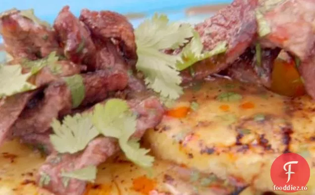 Coaste scurte la grătar cu ananas la grătar și sos de ananas-Habanero