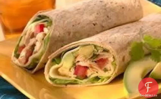 Împachetări cu pui, Avocado și Provolone