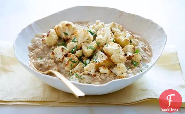 Risotto de ovăz cu conopidă prăjită