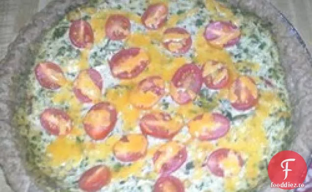 Quiche de spanac și Chard roșu