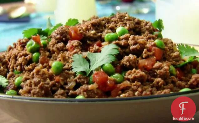 Kheema: carne de vită indiană cu mazăre