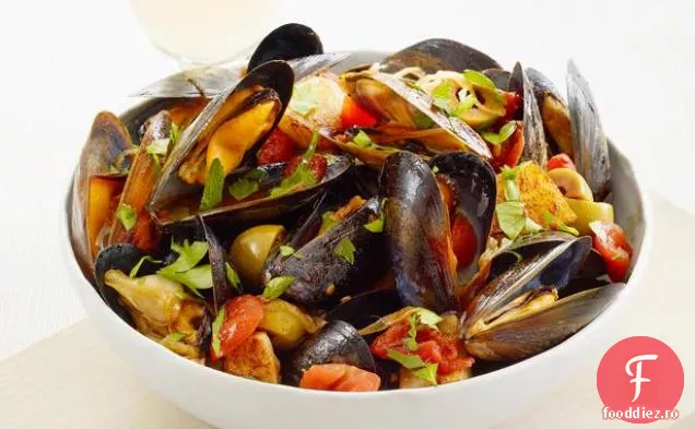 Mussels cu cartofi și măsline