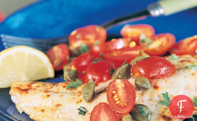 Snapper cu Topping de roșii