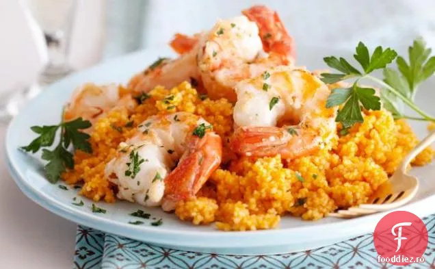 Scampi pe cuscus
