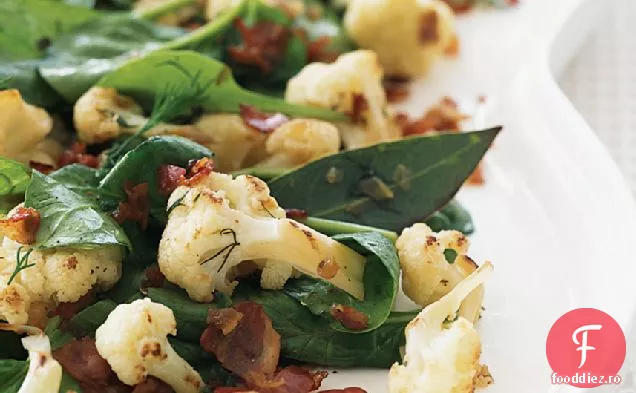 Conopidă caramelizată cu Pancetta și spanac