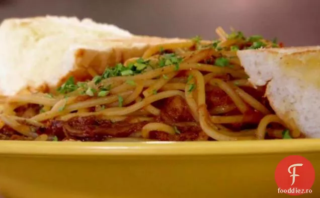 Hwy 61 Roadhouse BBQ spaghete