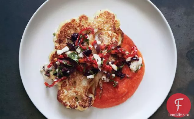 Fripturi De Conopidă Cu Gust De Măsline Și Sos De Roșii