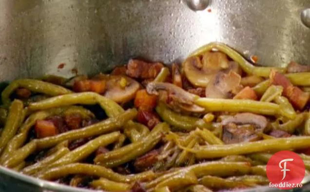 Bacon Fiert Fasole Verde