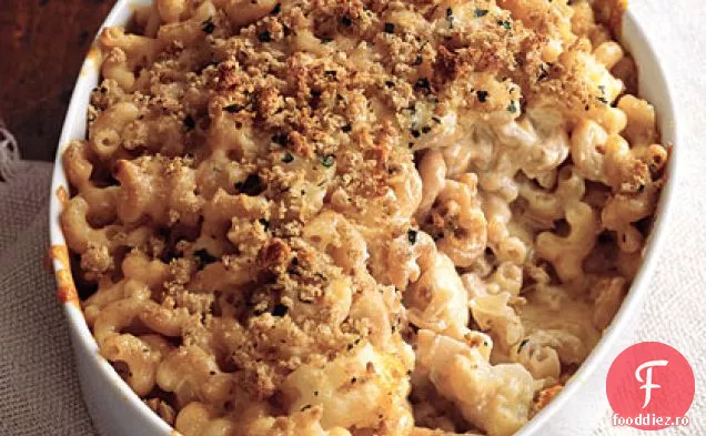 Macaroane și brânză cu conopidă