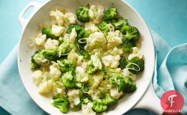 Broccoli și conopidă cu parfum de portocale