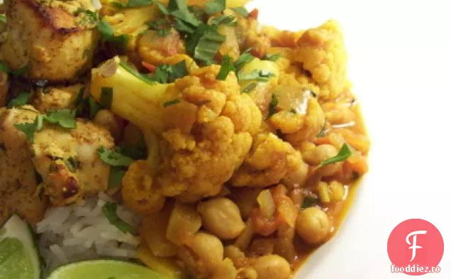 Conopidă Curry Cu Năut Și Roșii