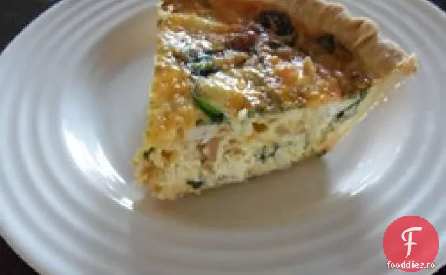 Quiche de spanac cu pui