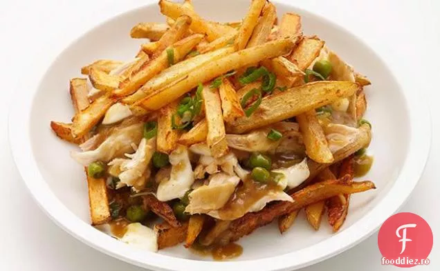 Poutine de pui și brânză