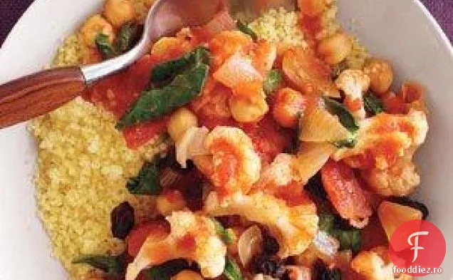 Tocană De Conopidă Și Năut Cu Cuscus