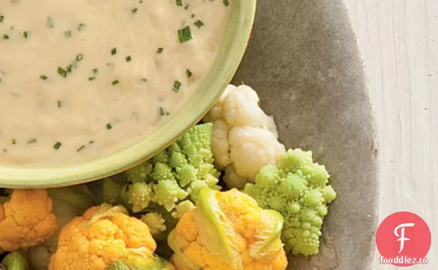 Fondue de brânză de bere cu conopidă pentru copii