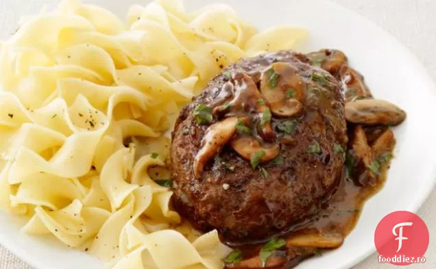 Friptură Salisbury Cu Ciuperci