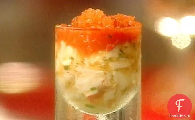 Salată de homar cu granit Bloody Mary
