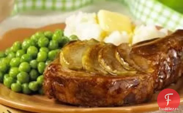 Cotlete De Porc Glazurate Cu Mere