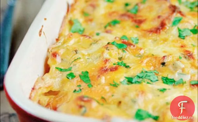 Gratin De Conopidă, Cartofi Și Roșii