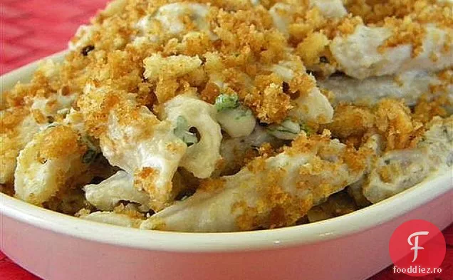 Paste Cremă De Conopidă Ricotta Cu Pesmet De Usturoi Prăjit