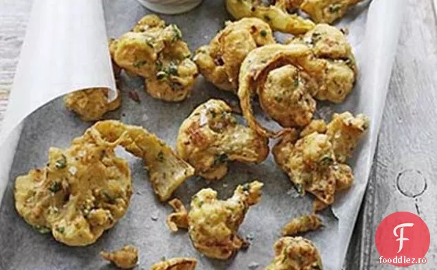 Pakoras De Conopidă Cu Raita De Rodie