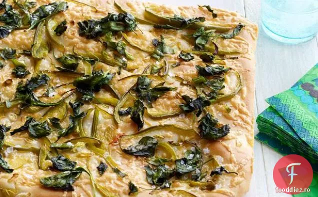 Spanac și brânză Flatbread