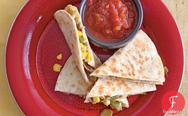 Quesadillas de porumb și Chile