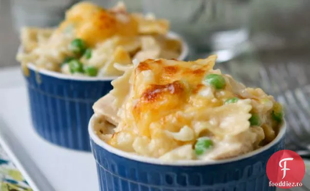 Caserola De Ton Cu Brânză Ușoară Cu Conținut Scăzut De Carbohidrați