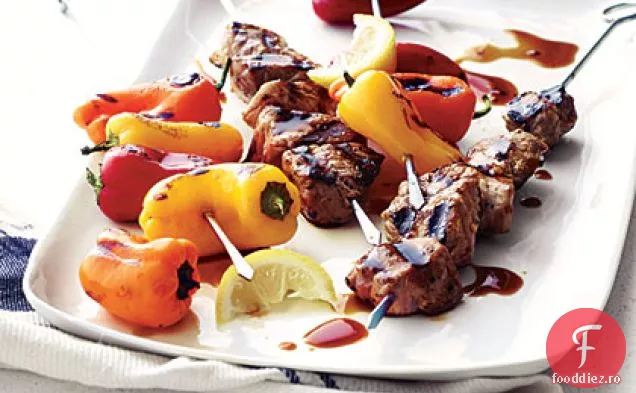 Kebab de porc și ardei dulci
