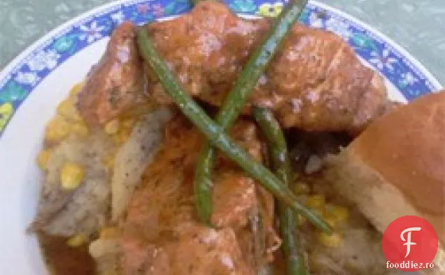 Mărar și miere cotlet de porc