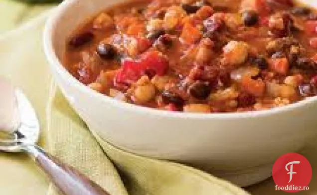 Chili Vegetarian cu trei fasole