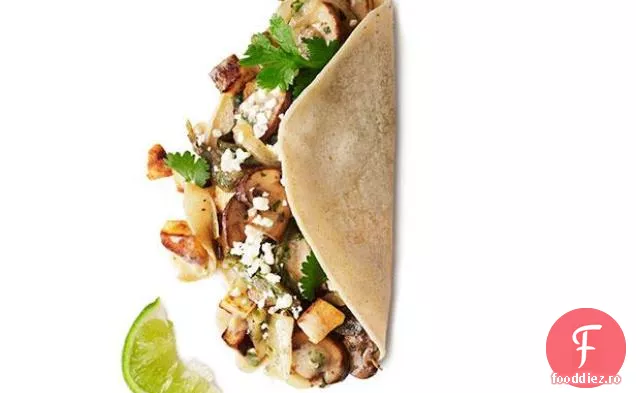 Poblano, Tacos de ciuperci și cartofi