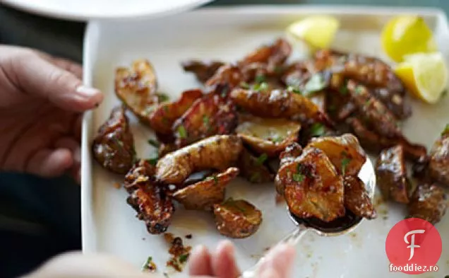 Sunchokes prăjite cu unt Bagna cauda