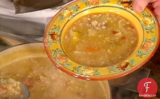 Minestrone cu orez și fasole: Minestrone di Riso e Fagioli