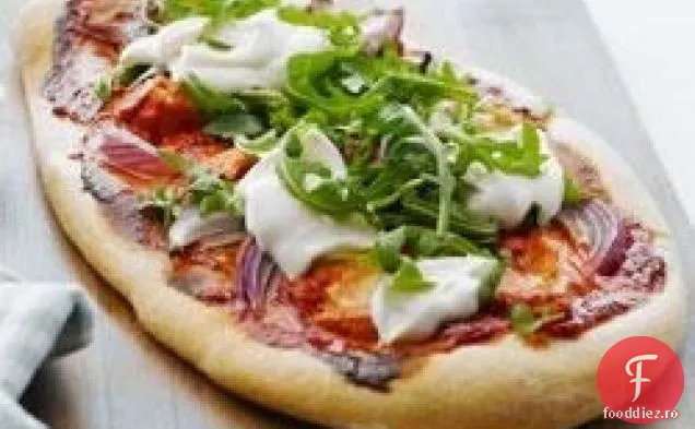 Pizza Ușoară Cu Pui Tandoori