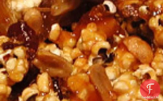 Porumb Caramel cu arahide și cireșe uscate